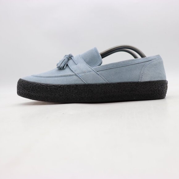 Last Resort AB Men\'s Size 10.5 Tassel  Loafers Blue Suede Black Slip On Shoes  l main image 6